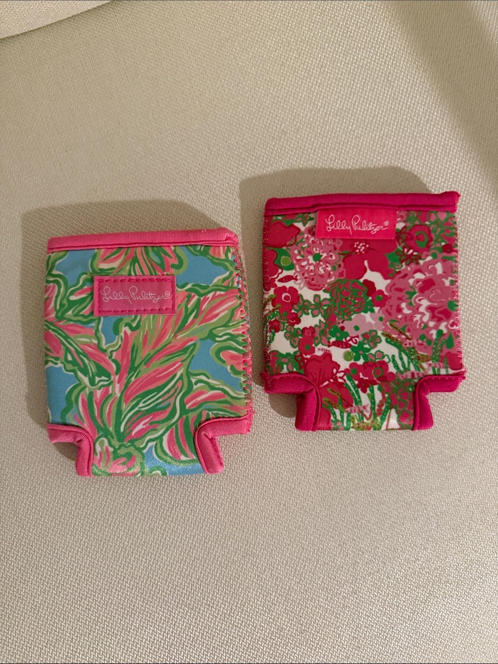 Lilly Pulitzer beer koozies (2)